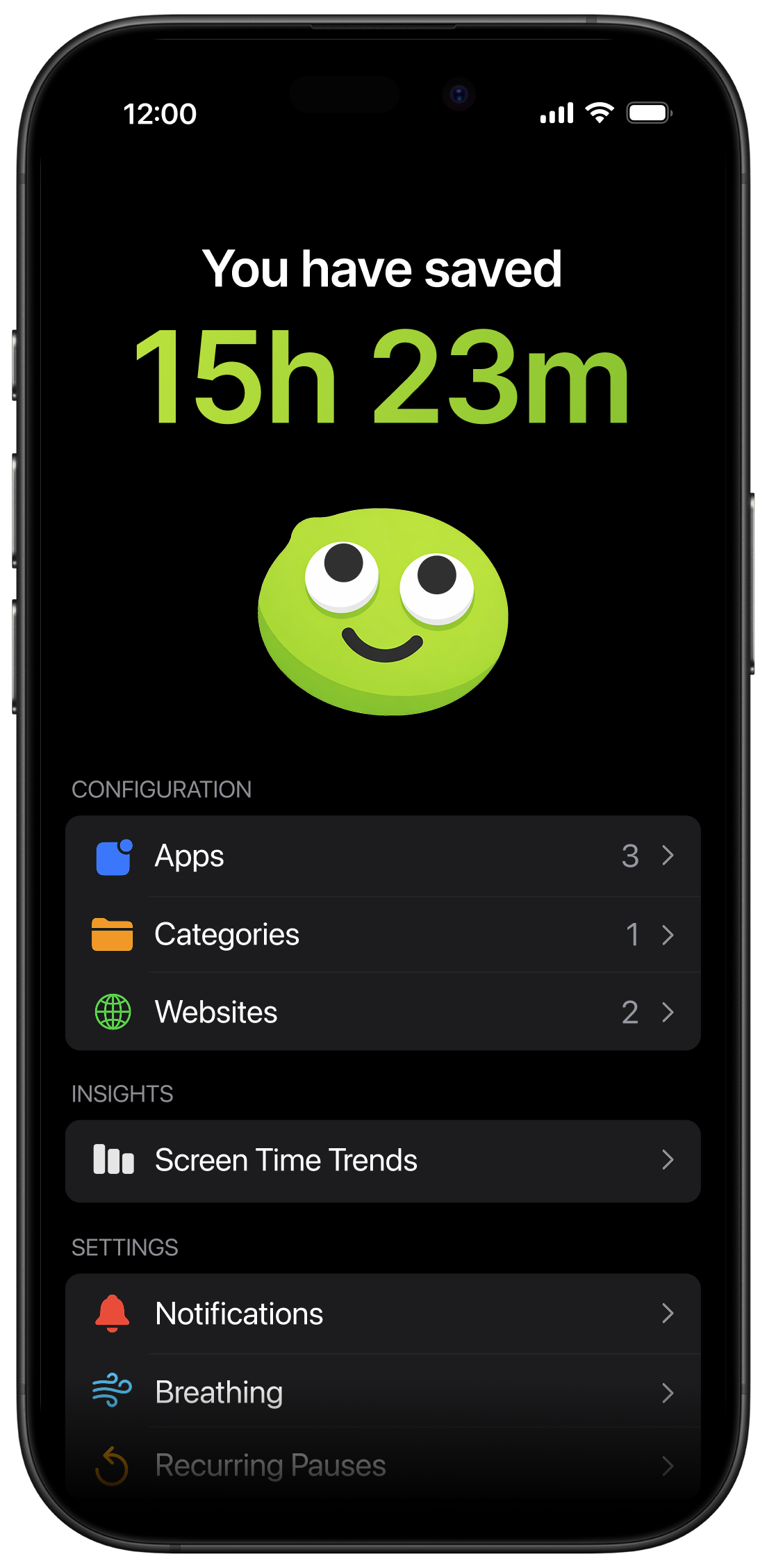 Screen Lime App Screenshot